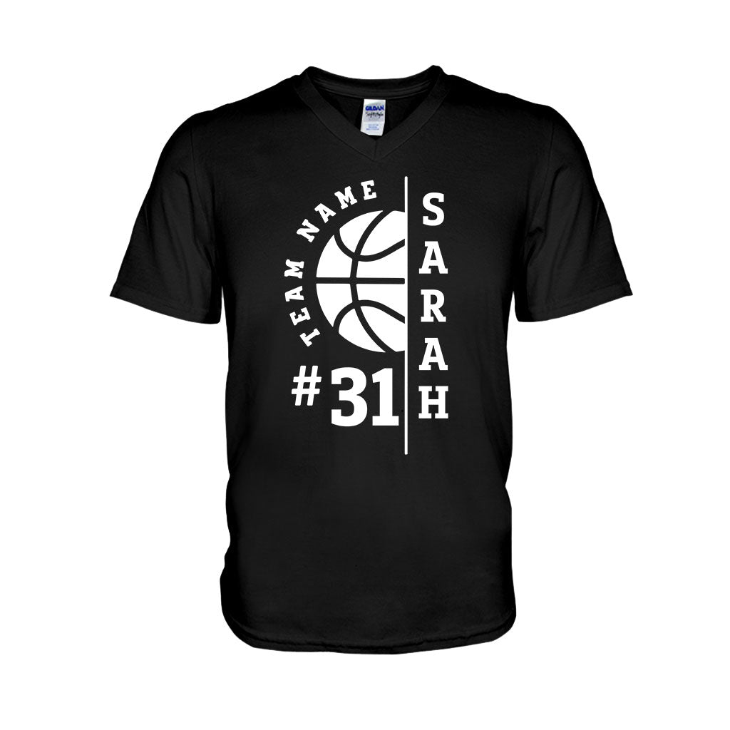 Love Basketball - Personalized Basketball T-shirt And Hoodie