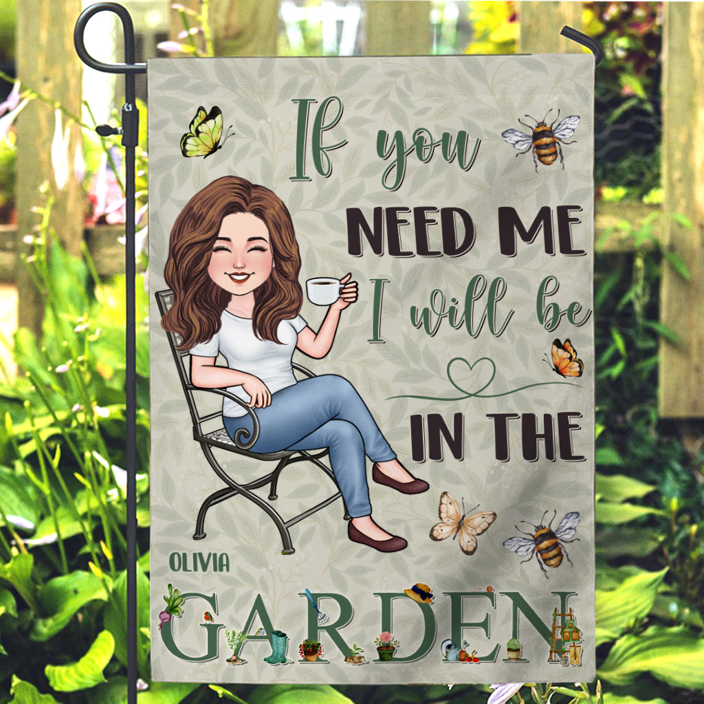 I’ll Be In The Garden - Personalized Gardening Garden Flag