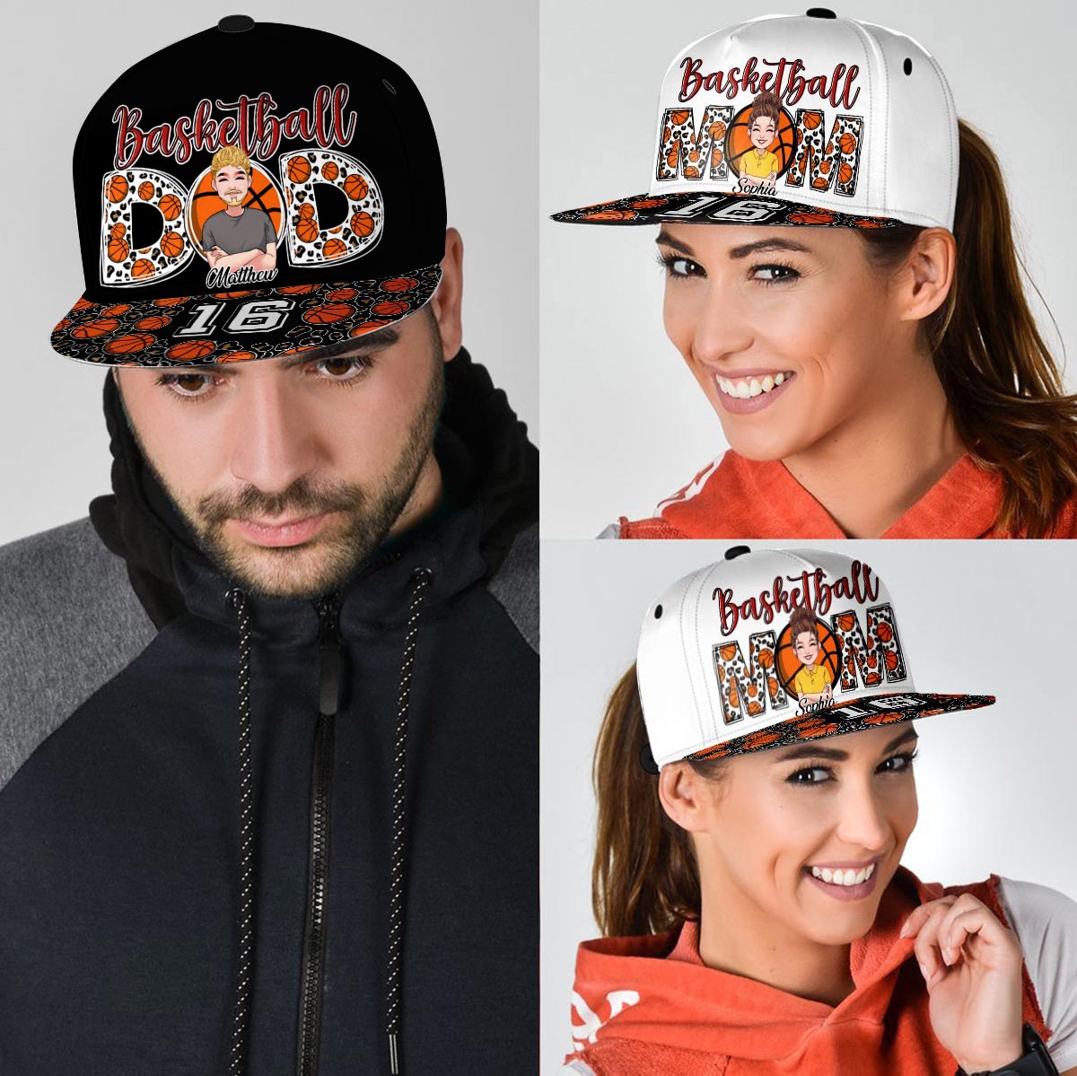 Basketball Mom - Personalized Basketball Snapback