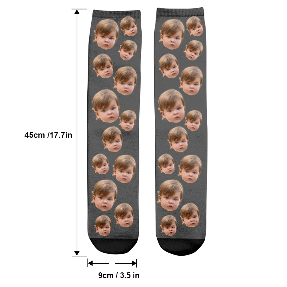 Custom Face - Personalized Daughter Socks