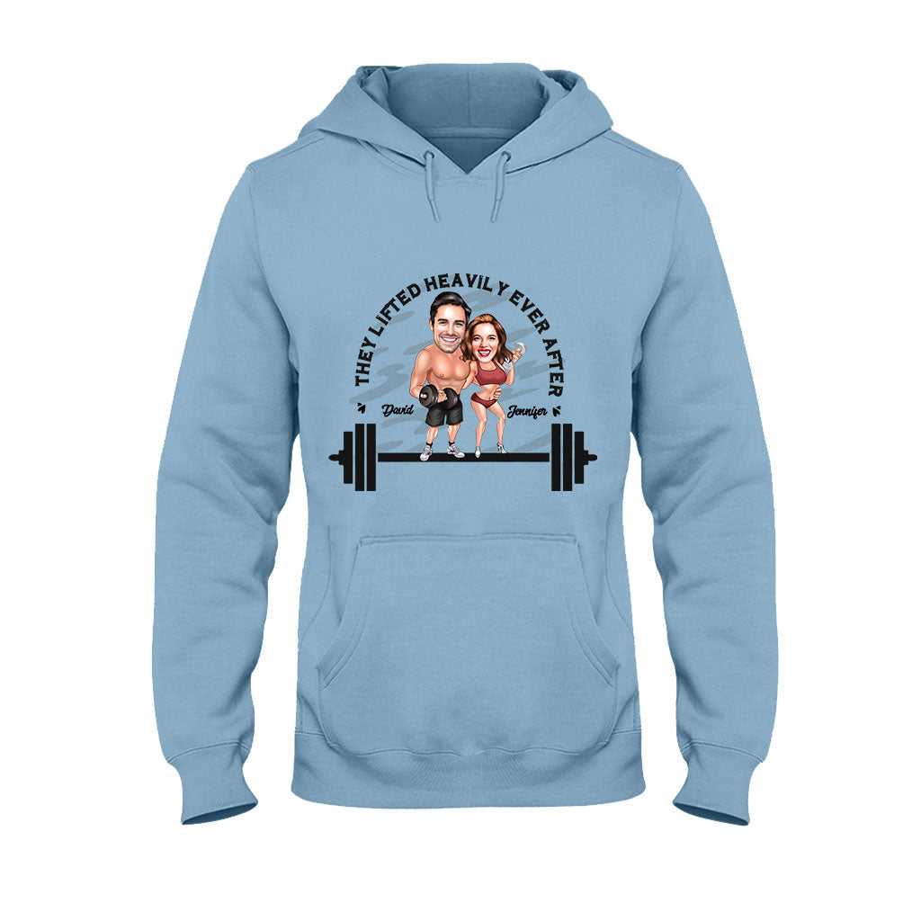 They Lifted Heavily Ever After - Personalized Fitness T-shirt And Hoodie