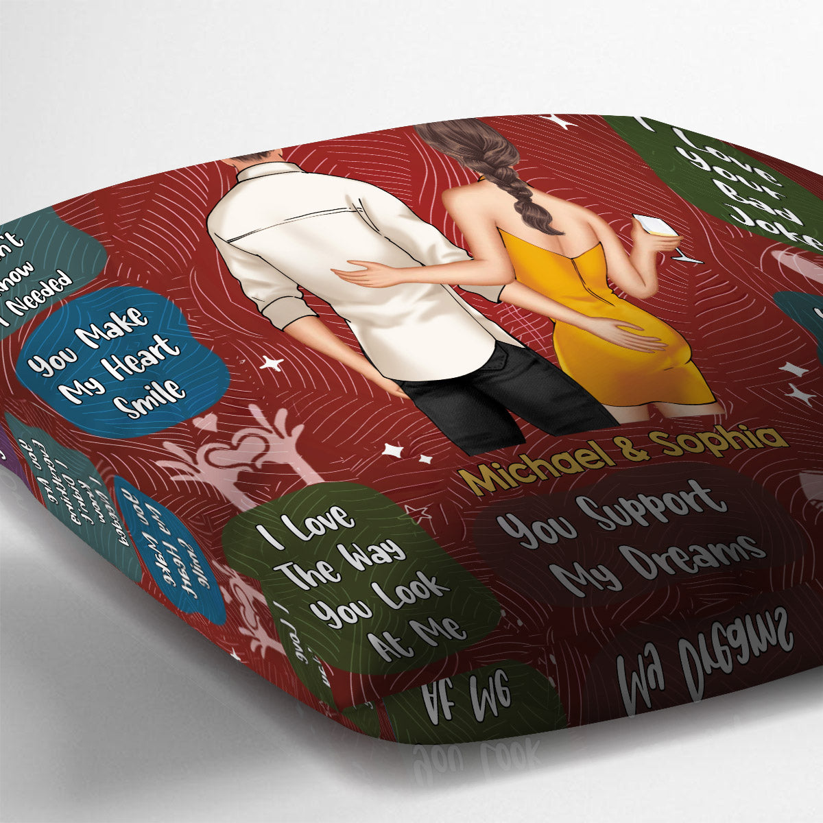 10 Reasons I Love You - Personalized Couple Throw Pillow