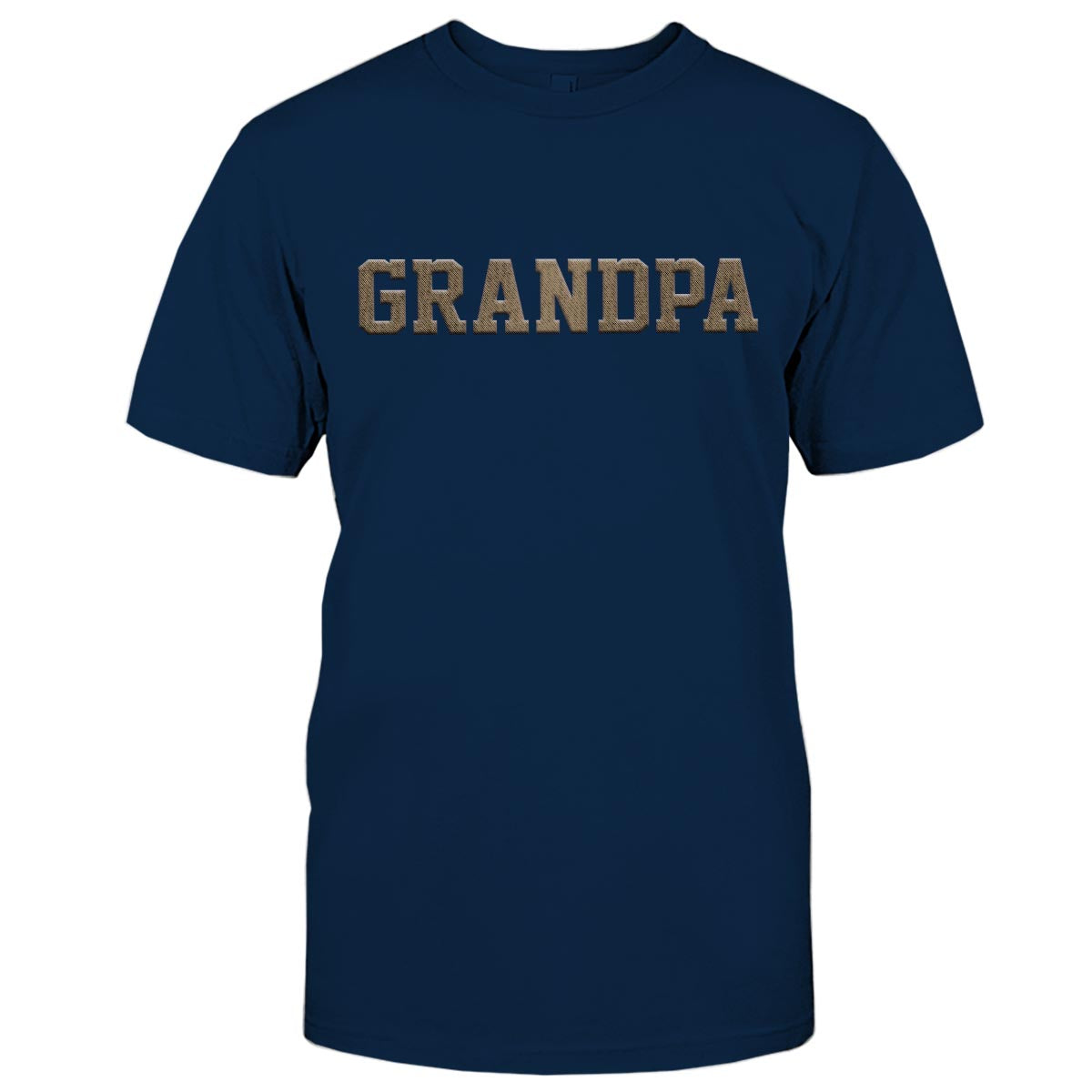 Custom Name - Personalized Grandpa Embroidered T-shirt