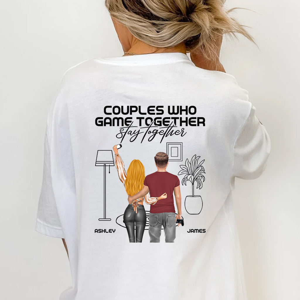 Couples Who Game Together Stay Together - Personalized Video Game T-shirt and Hoodie