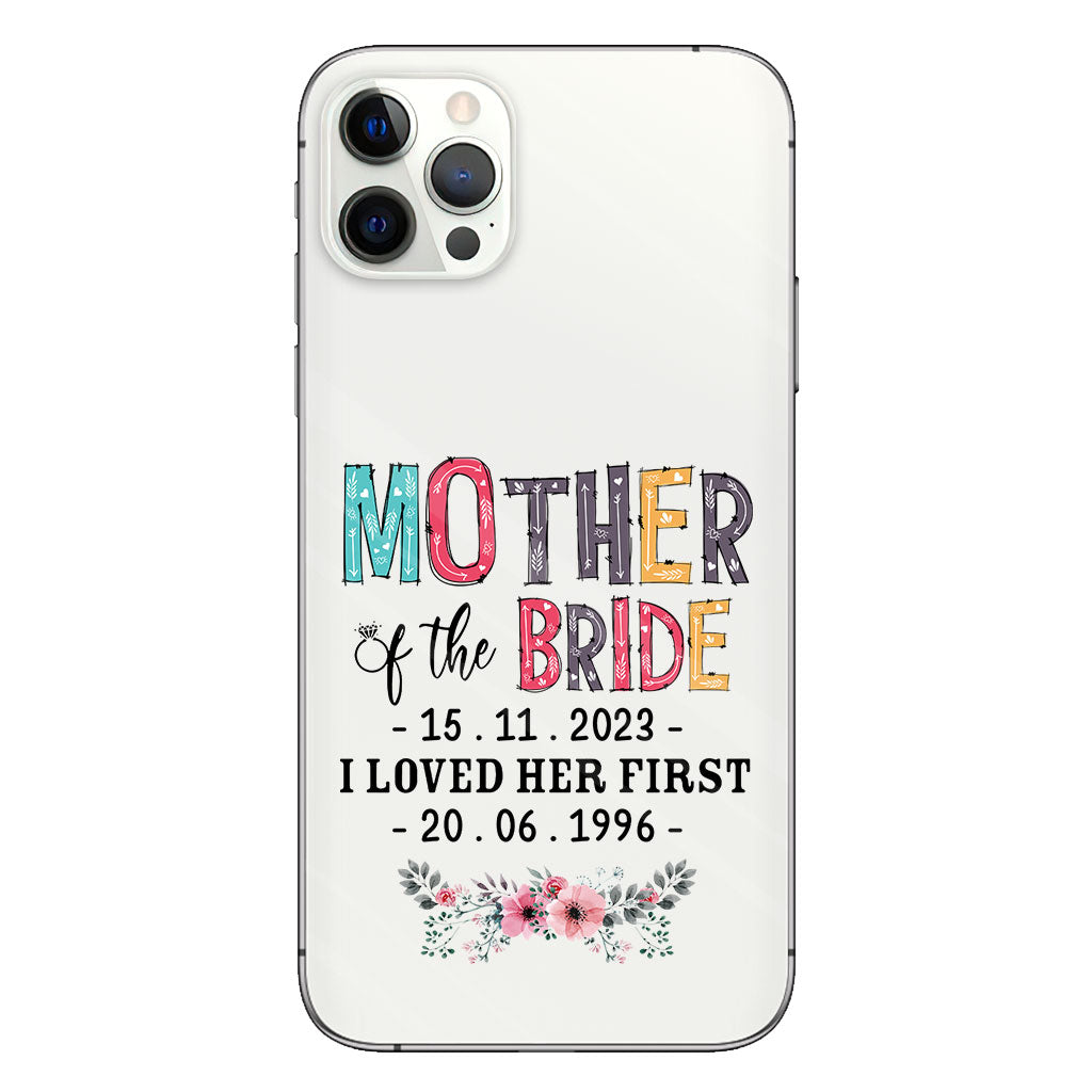 Mother Of The Bride - Personalized Mother Clear Phone Case