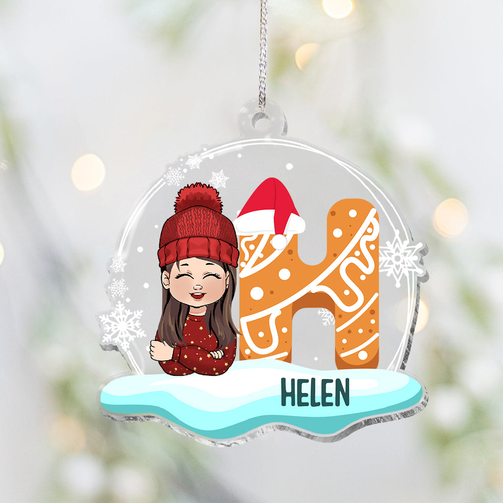 Christmas Kid - Personalized Kid Transparent Ornament