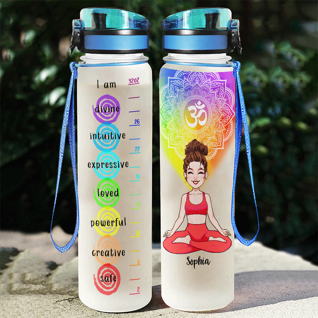 Love Yoga - Personalized Yoga Water Tracker Bottle