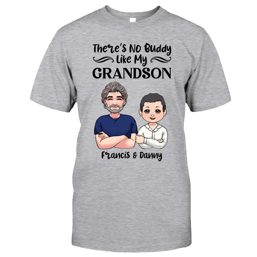 There Is No Buddy Like My Grandson/Granddaughter - Gift for grandpa - Personalized T-shirt And Hoodie