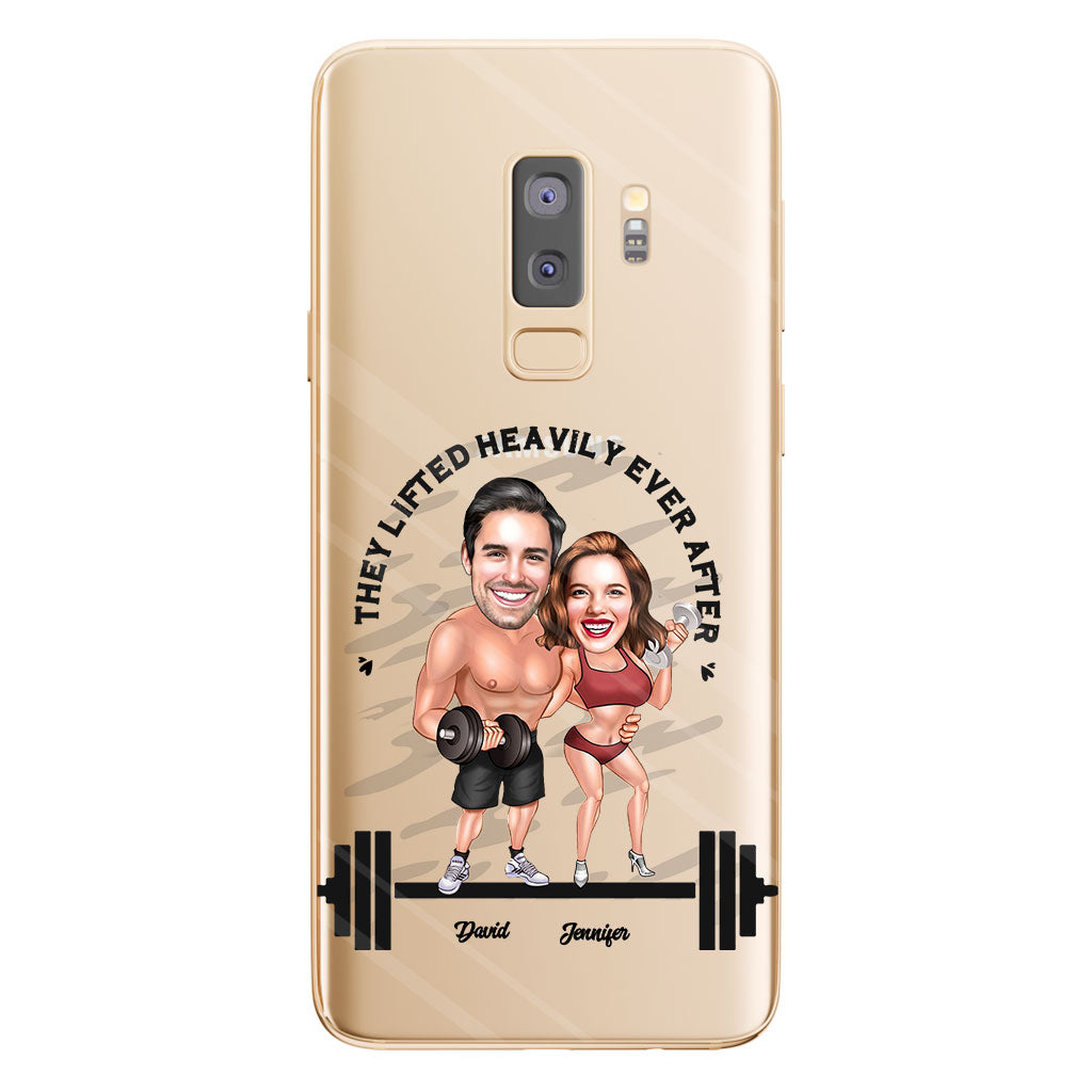 They Lifted Heavily Ever After - Personalized Fitness Clear Phone Case