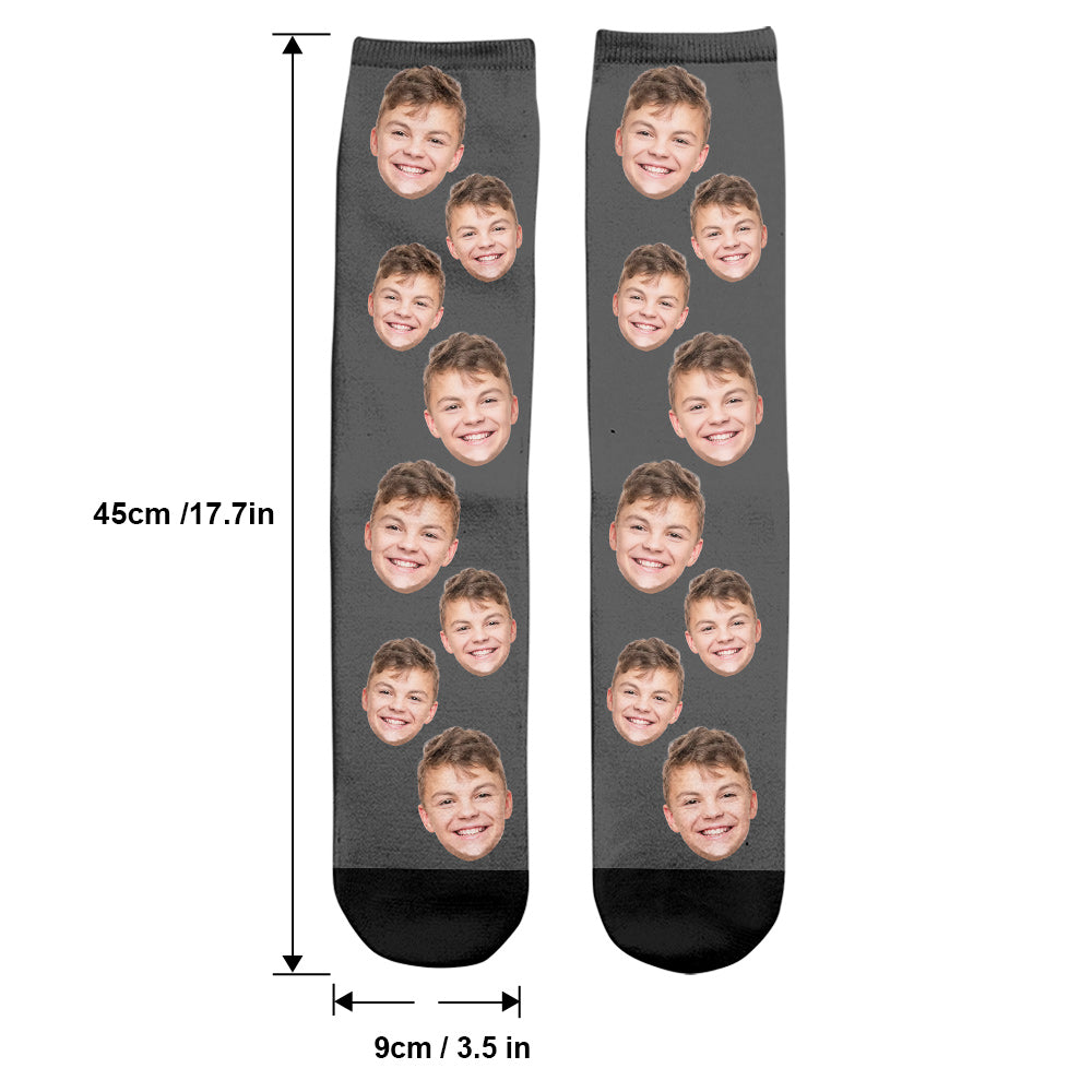 Custom Face - Personalized grandson Socks