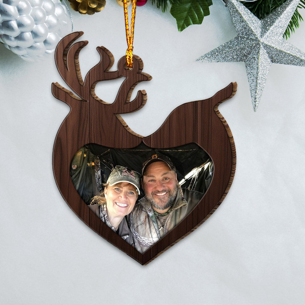 Photo Inserted Funny Fishing Christmas - Hunting gift for girlfriend, boyfriend, husband, wife - Personalized Ornament