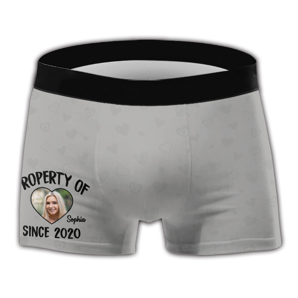 Personalized Property Of Men's Boxer Briefs