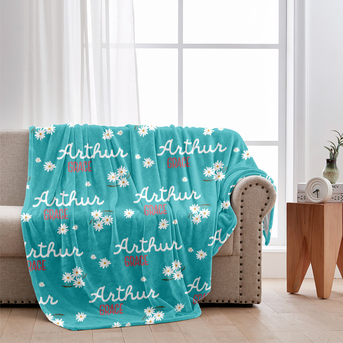 Daisy Custom Name - Personalized Kid Blanket