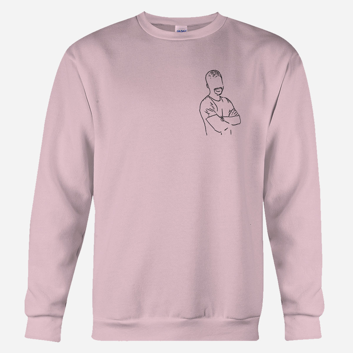 Custom Line Art - Personalized Son Embroidered Sweater