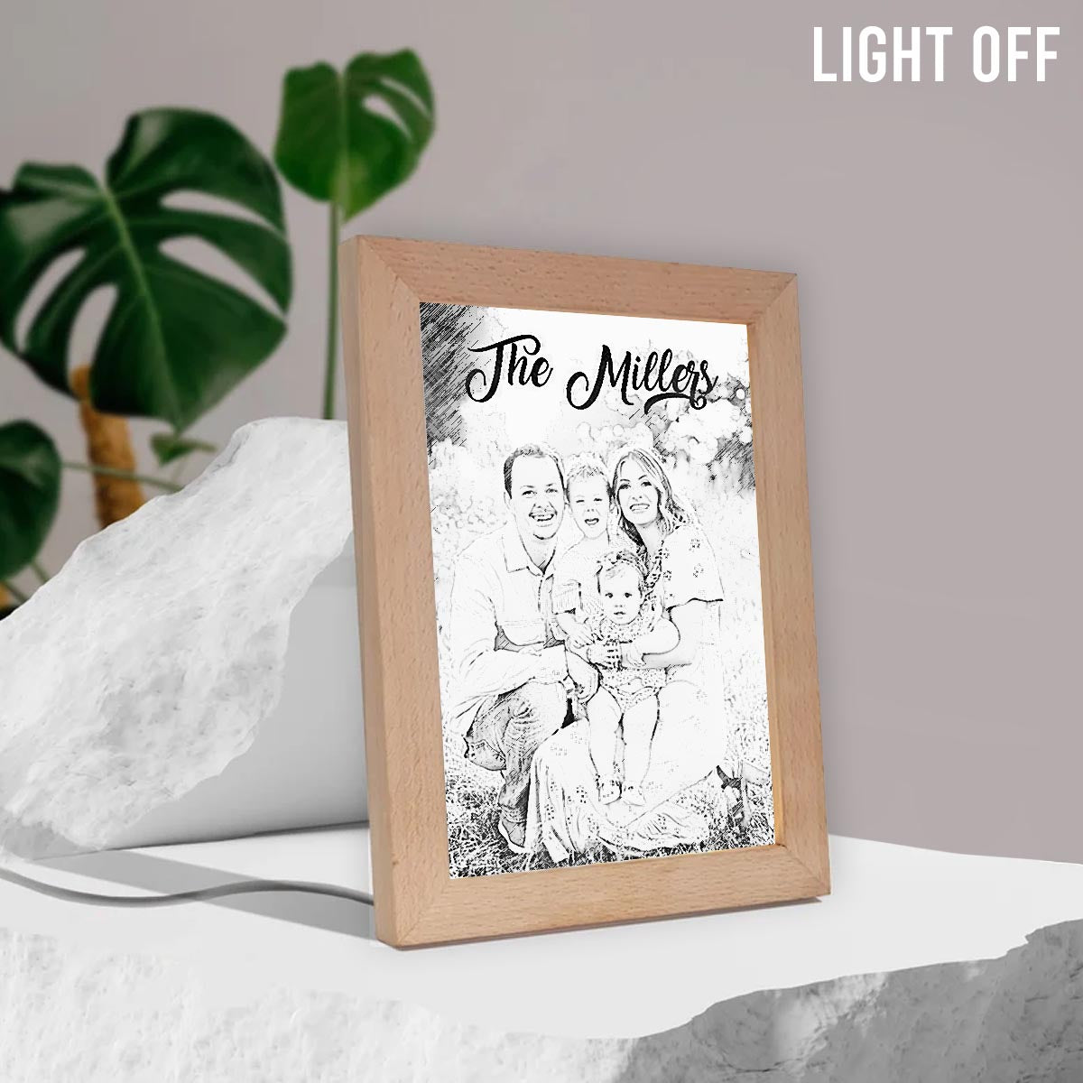 Love Family - Personalized Family Light Photo Frame