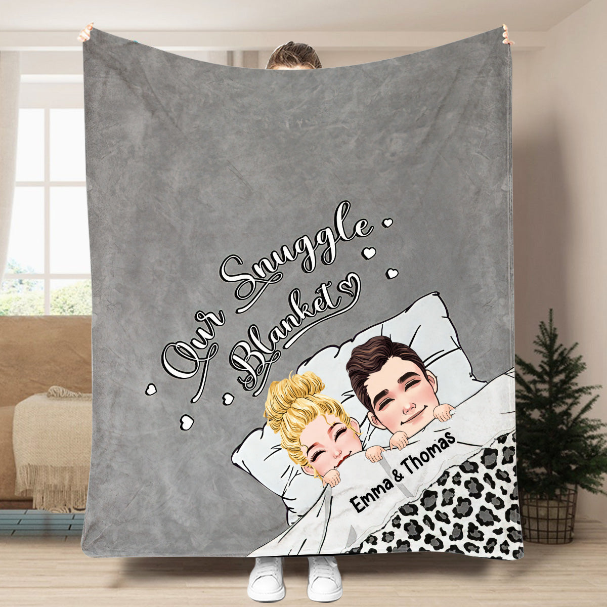 Our Snuggle Blanket - Personalized Couple Blanket