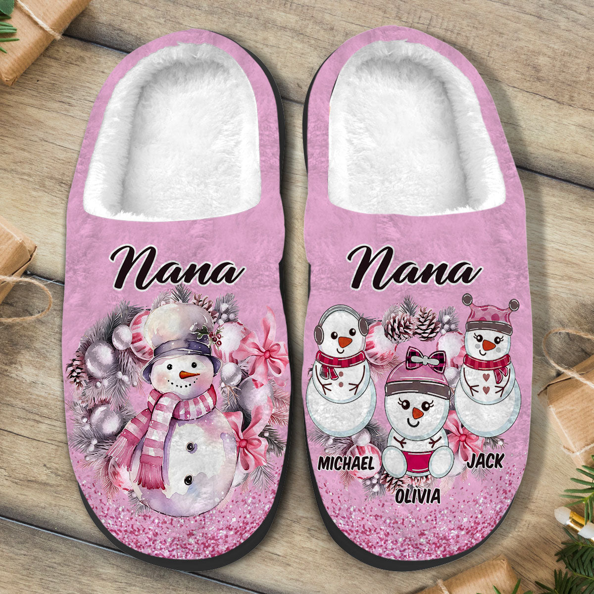 Great Nana - Personalized Grandma Slippers