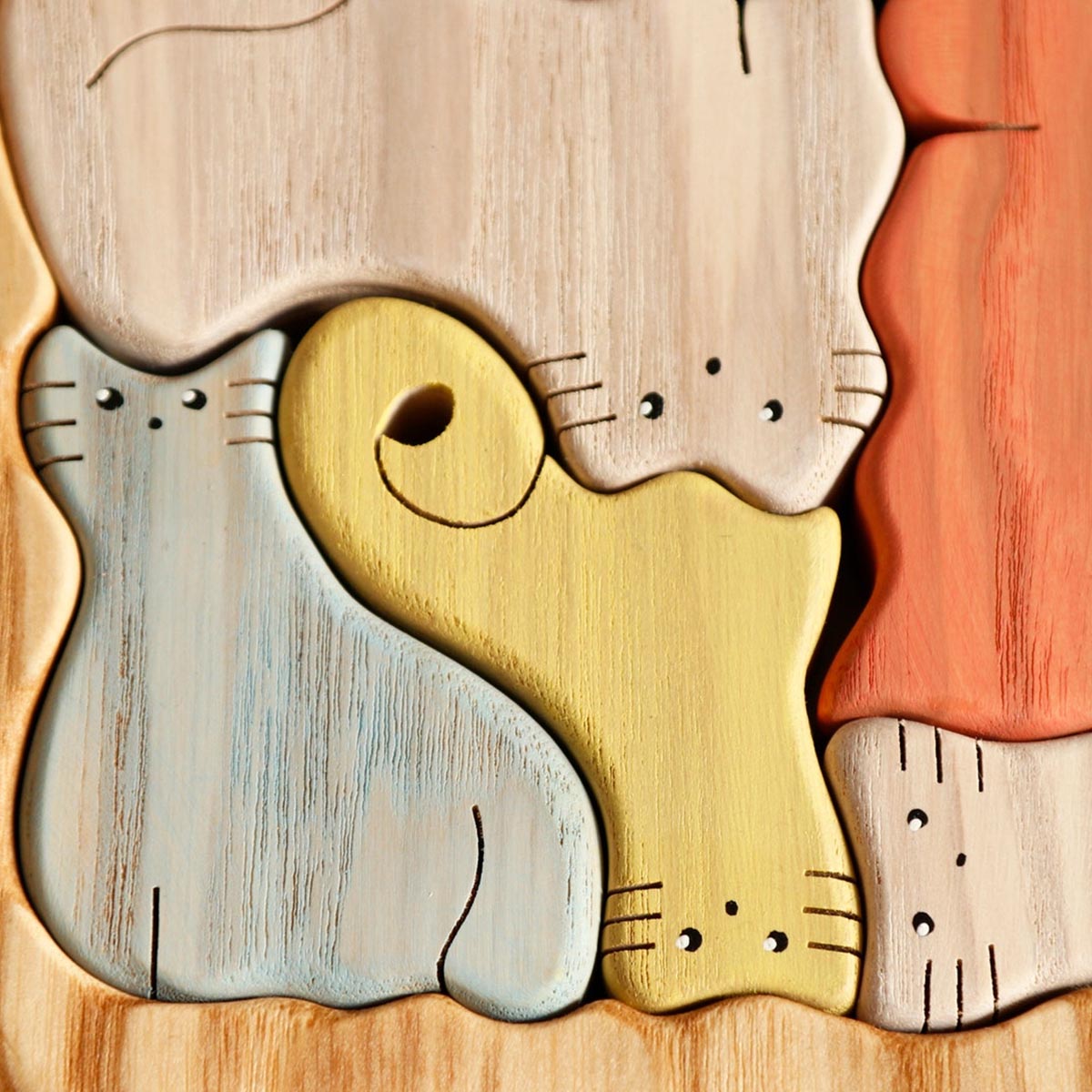 Cat Puzzle - Gift for cat lovers - Personalized Wooden Puzzle