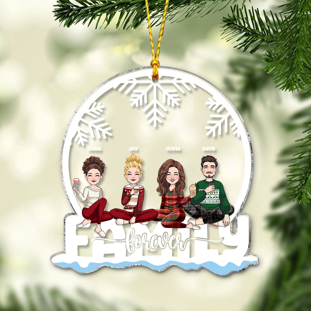 Sibling Forever - Personalized Sibling Transparent Ornament