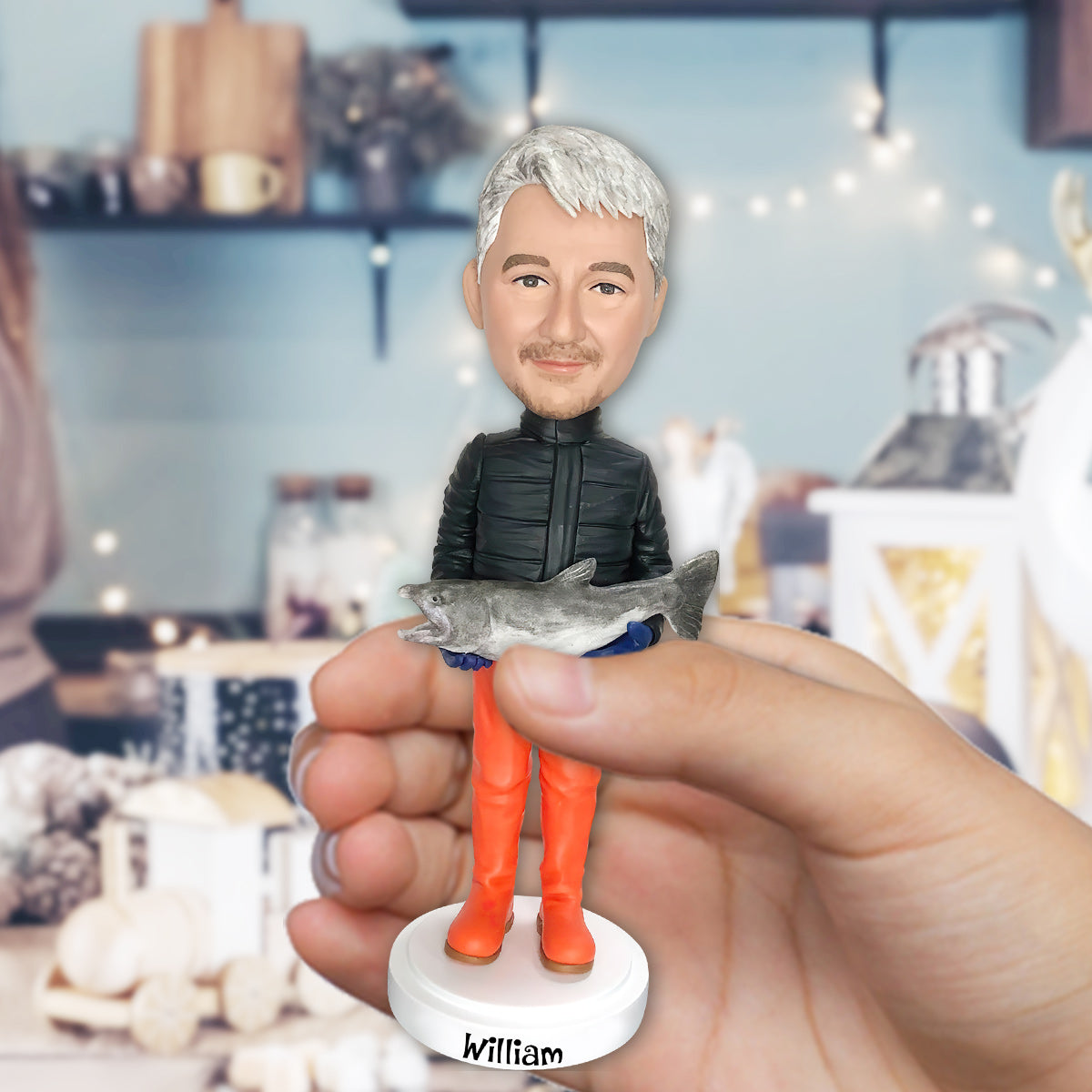 Fishing Bobblehead - Personalized Fishing Bobblehead