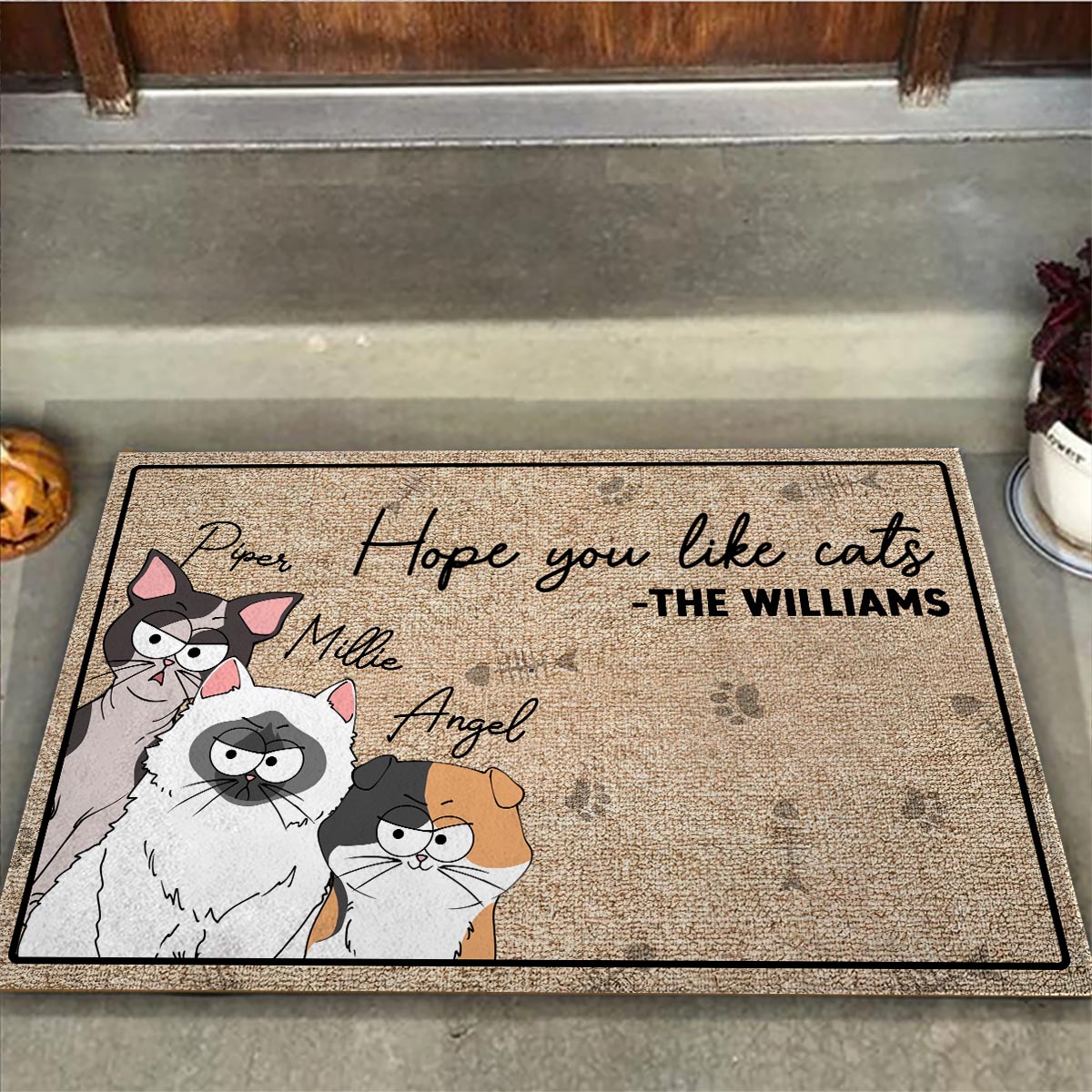 Hope You Like Dog - Personalized Dog Doormat