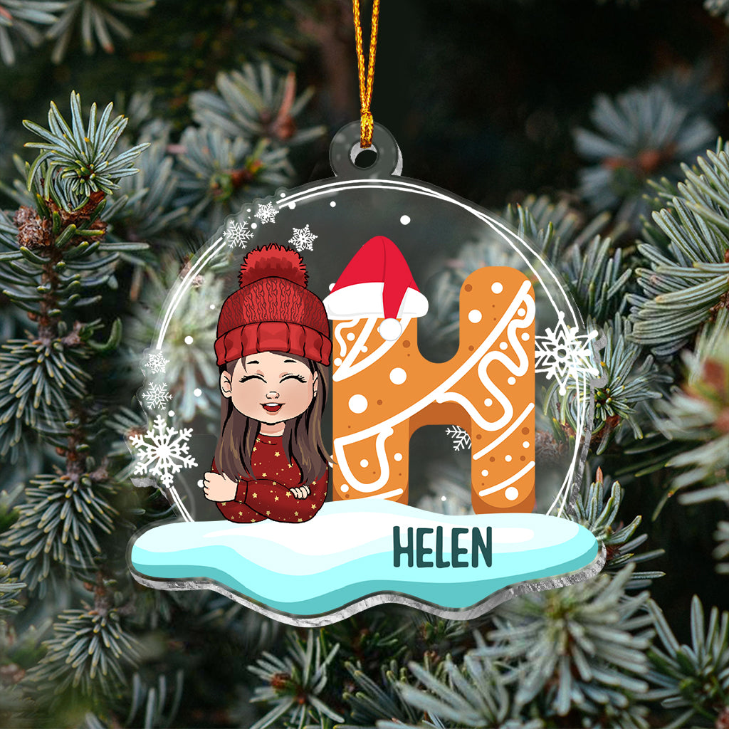 Christmas Kid - Personalized Kid Transparent Ornament