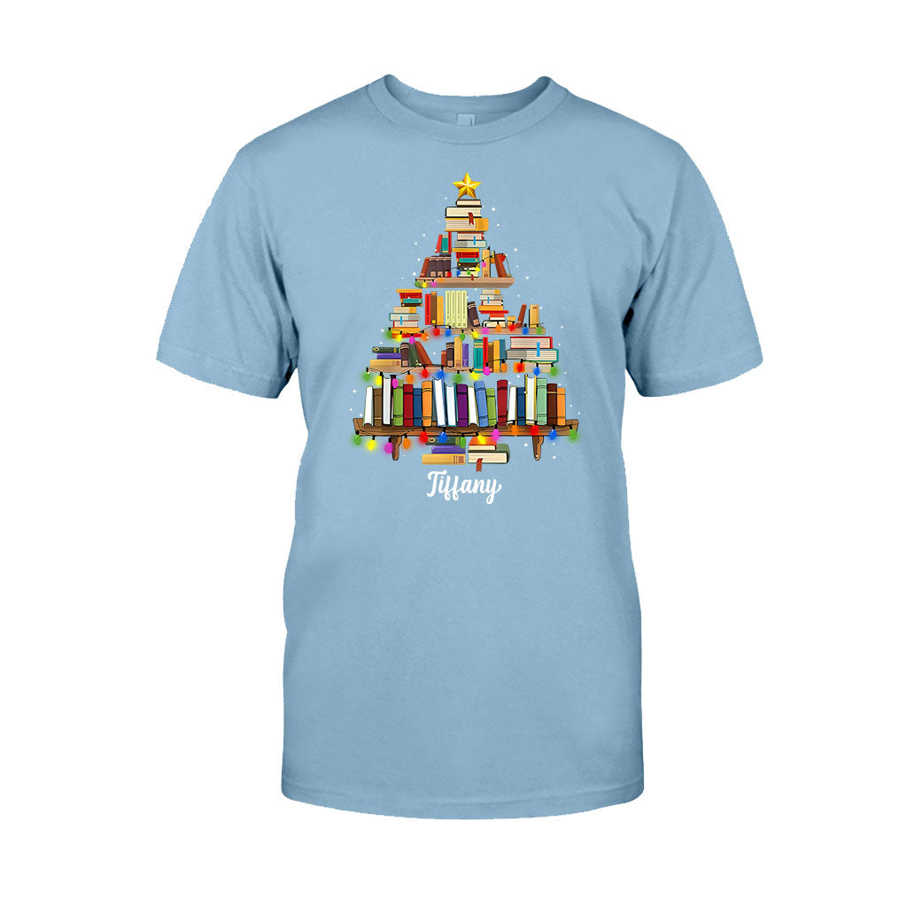 Books Christmas Tree - Personalized Book T-shirt And Hoodie