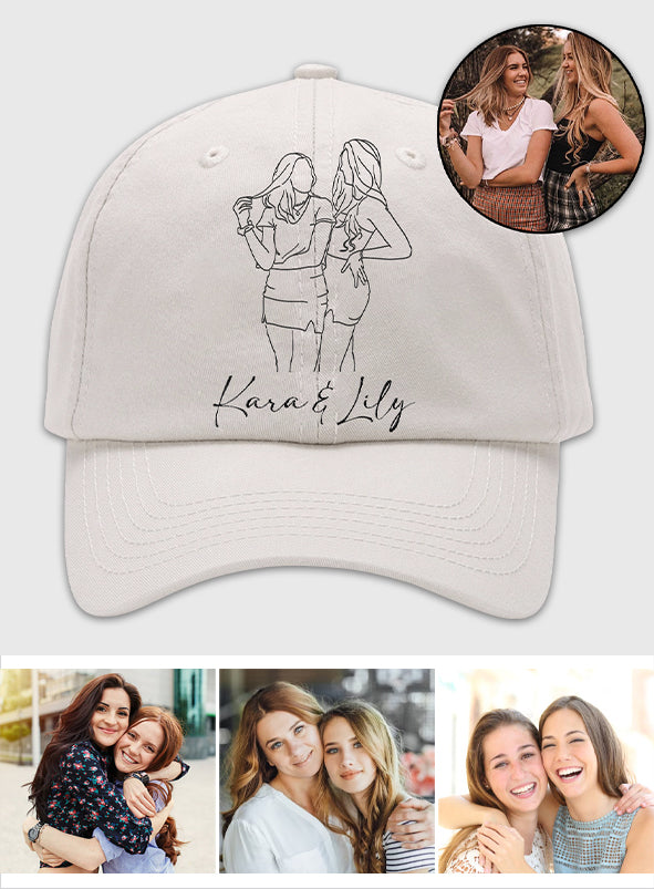 Custom Photo - Personalized Aunt Embroidered Classic Cap