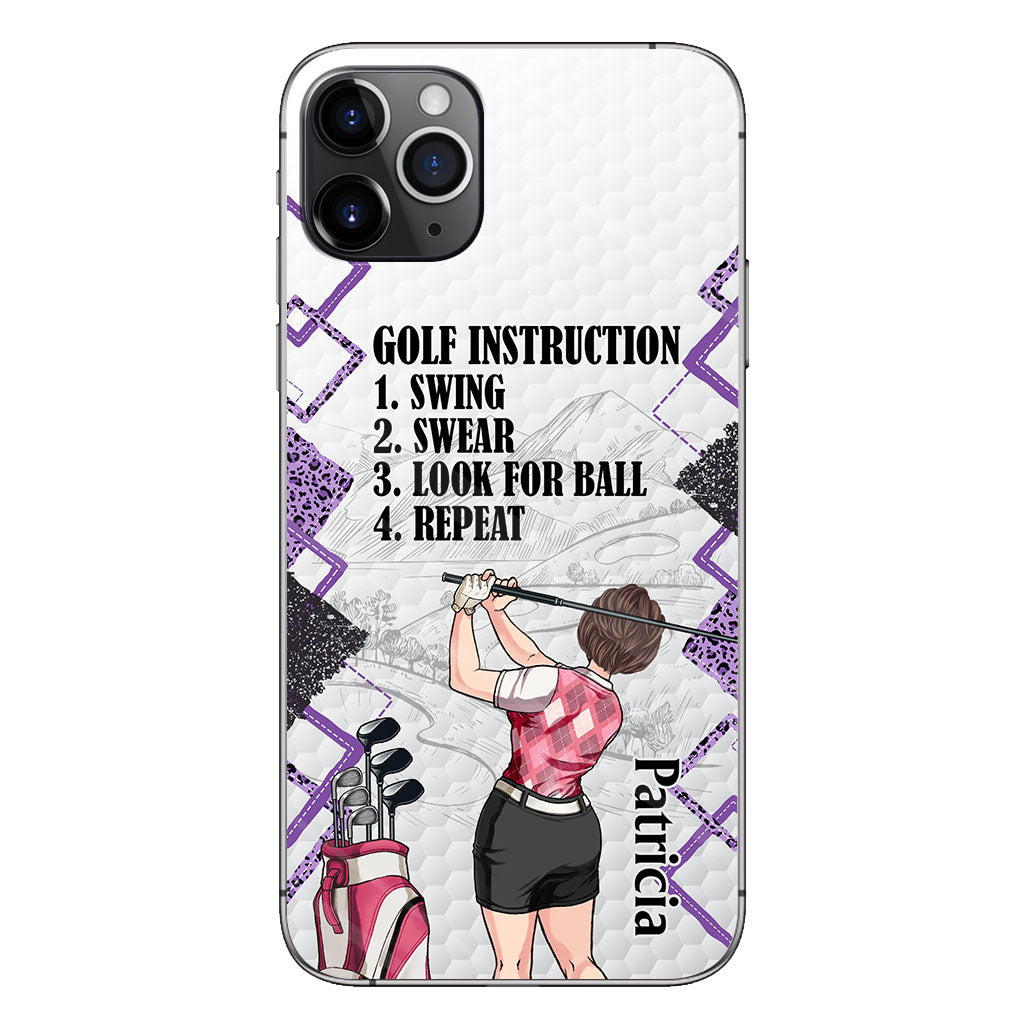 Just A Girl - Golf gift for her, wife, mom, grandma, girlfriend - Personalized Phone Case