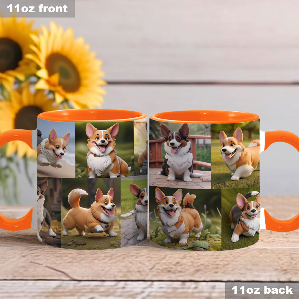 Cartoonize Pet Photos Collage - Gift for dog lovers, cat lover - Personalized Accent Mug