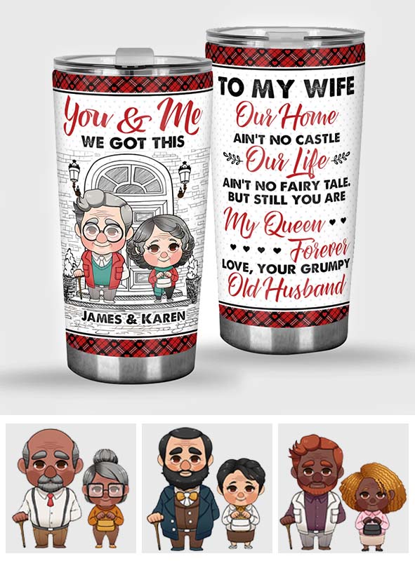 You And Me We Got This - Personalized Husband And Wife Tumbler