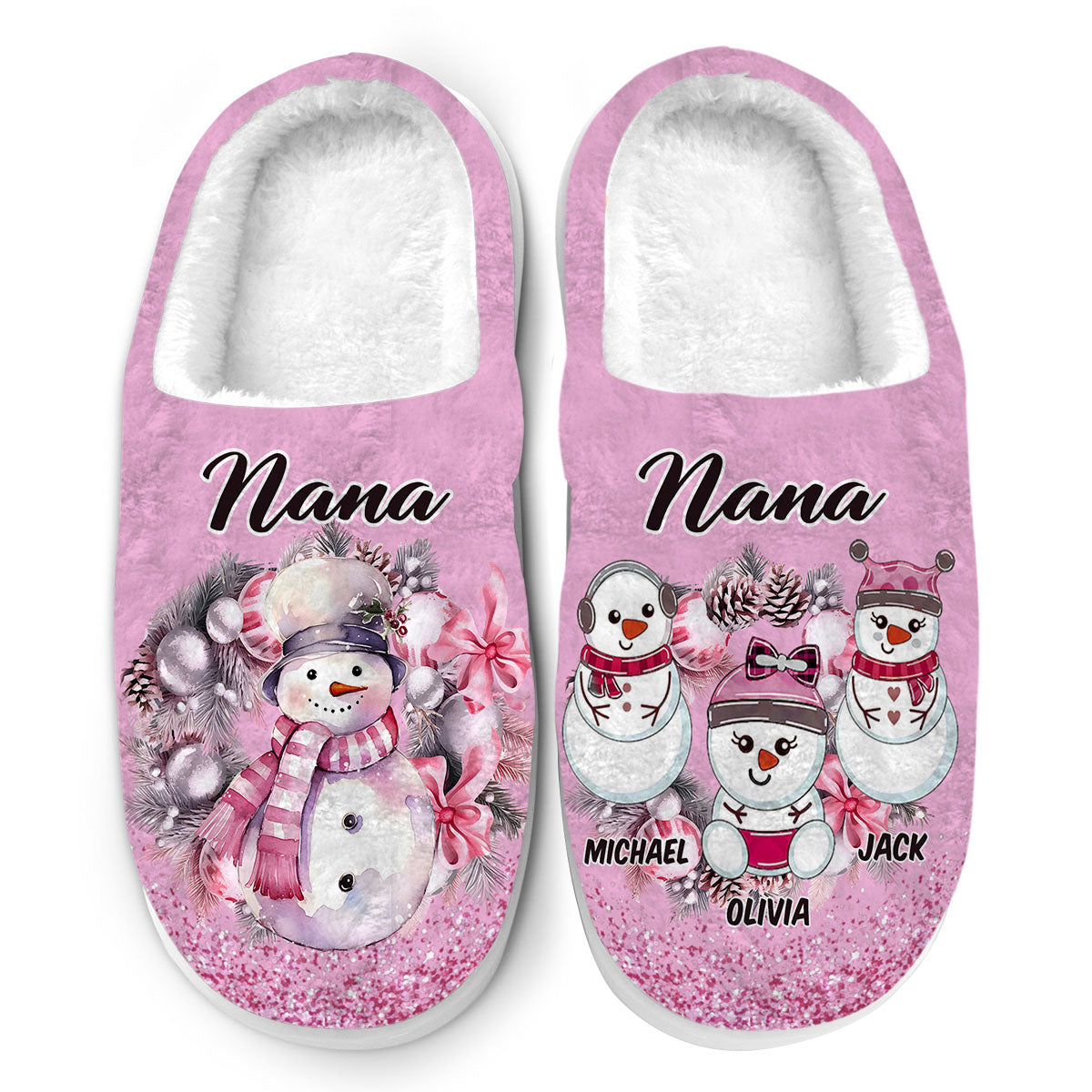 Great Nana - Personalized Grandma Slippers