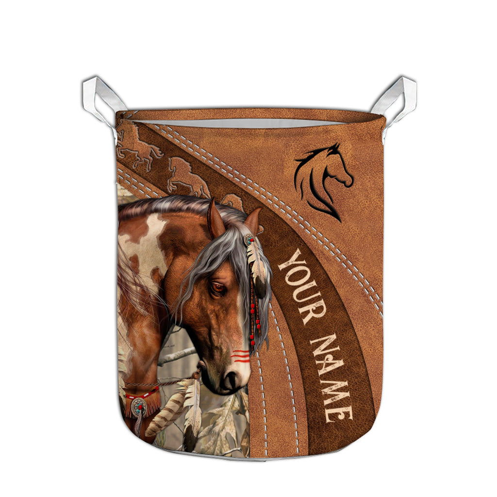 Love Horses - Personalized Horse Laundry Basket