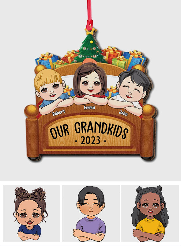 Our Grandkid - Personalized Grandma Ornament