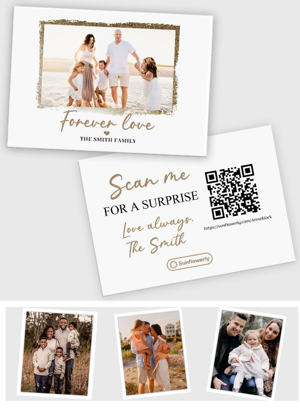 Forever Love - Personalized QR Greeting Card