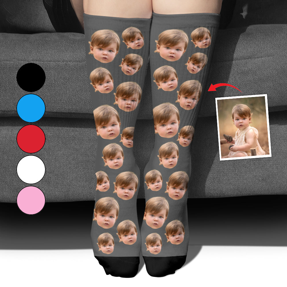 Custom Face - Personalized Daughter Socks