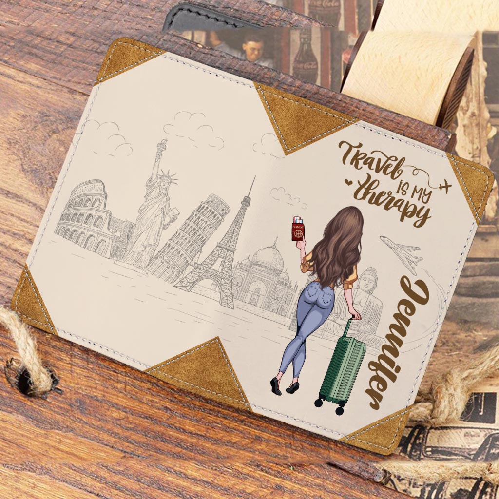 Collect Moments Not Things - Travelling gift for mom, daughter, granddaughter, wife, girlfriend, friend - Personalized Passport Holder