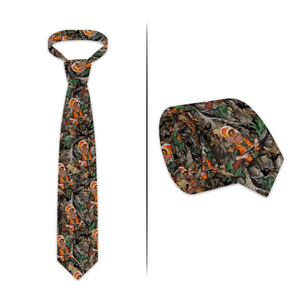 Photo Inserted Hunter - Personalized Hunting Necktie