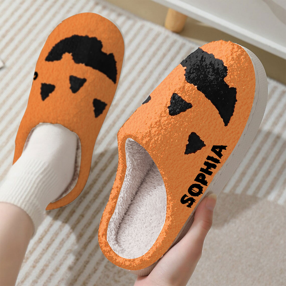 Halloween Vibes - Personalized Halloween Slippers