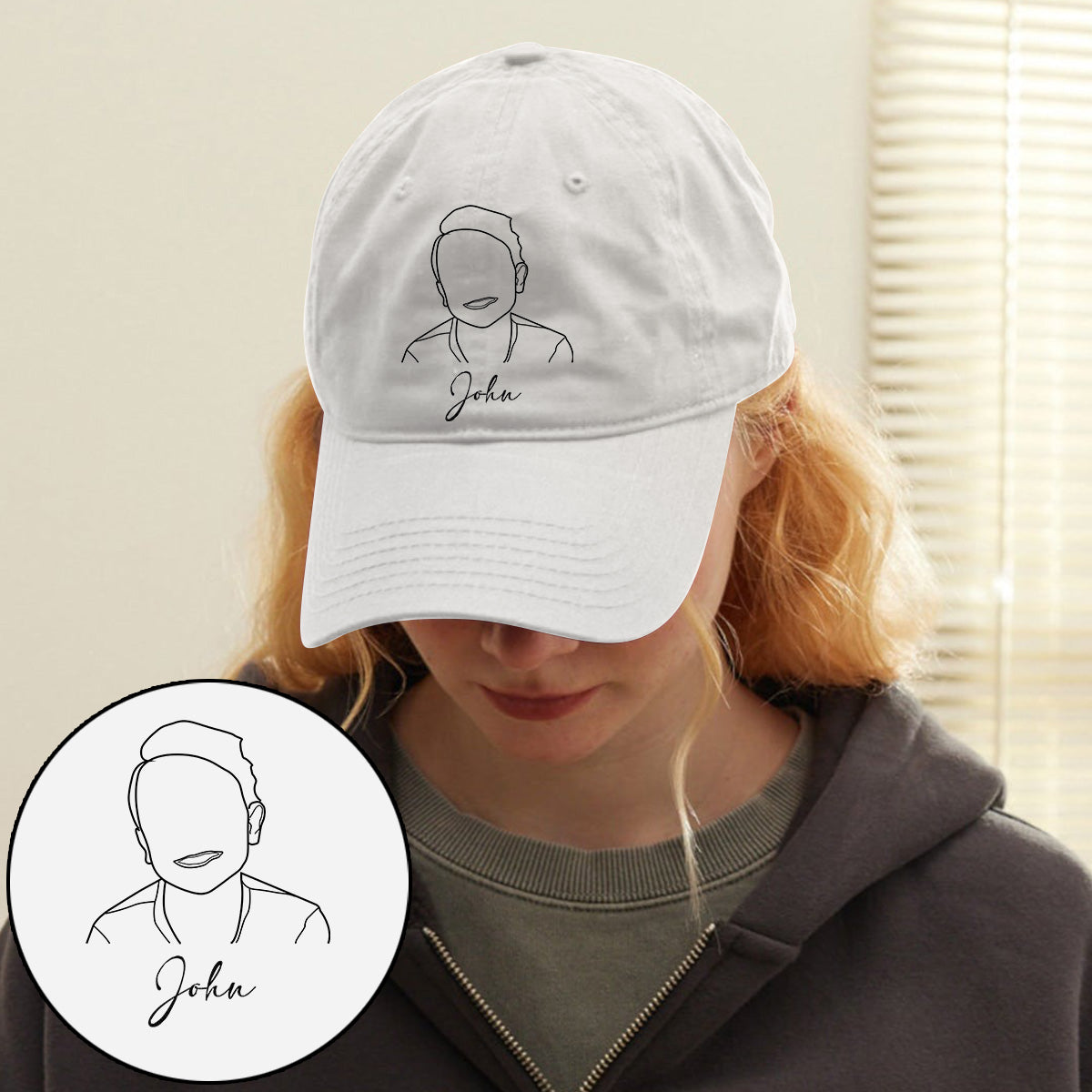 Custom Photo - Personalized Kid Embroidered Classic Cap