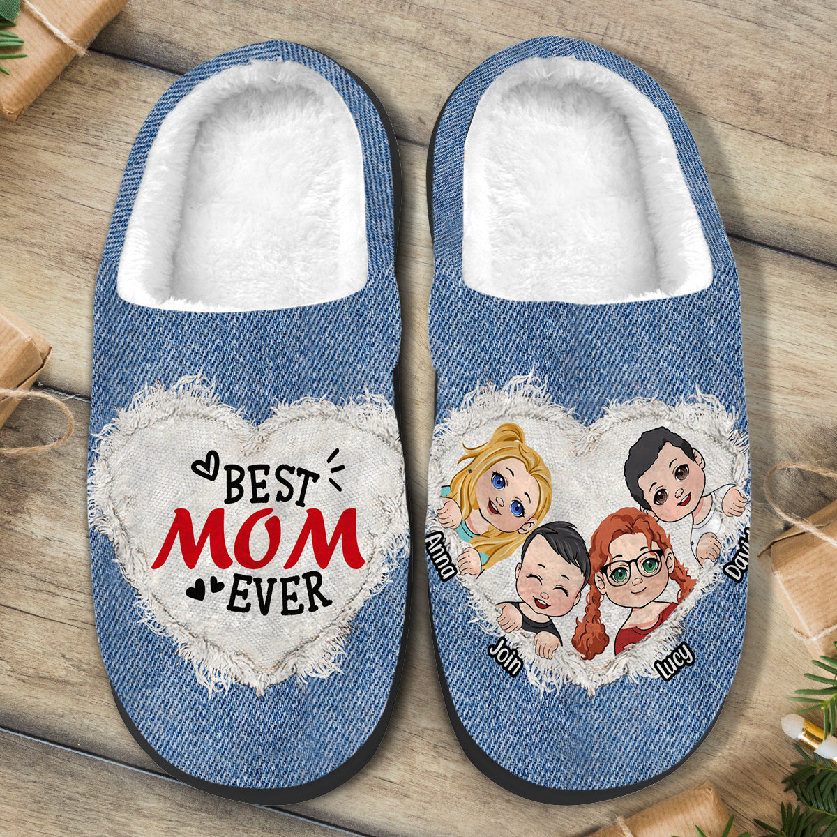 Best Mom Ever - Personalized Mother Slippers