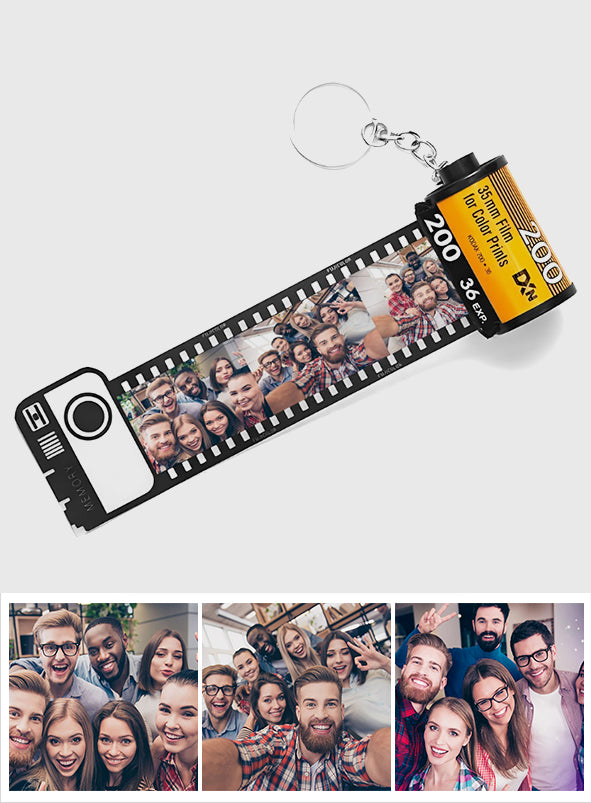My Family - Personalized Family Film Roll Keychain