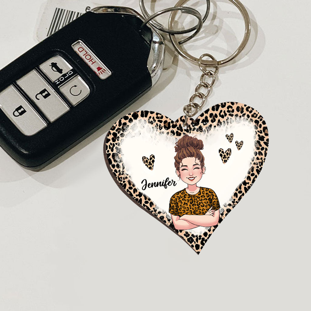 Volleyball Mom - Personalized Volleyball Keychain