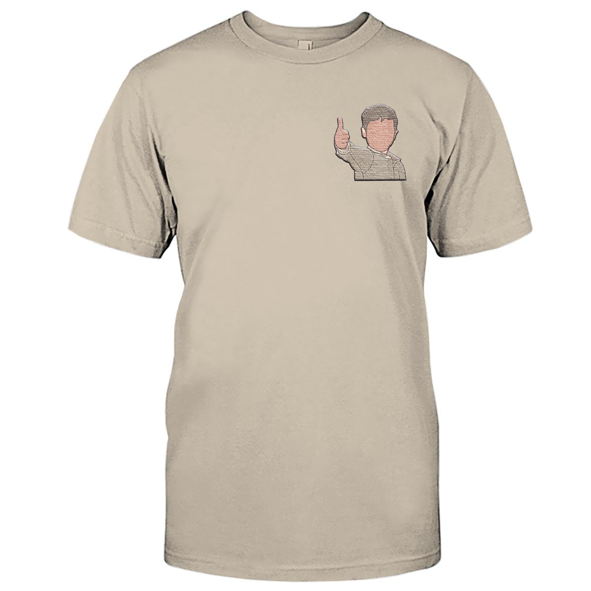 Custom 2D Photo - Personalized Kid Embroidered T-shirt