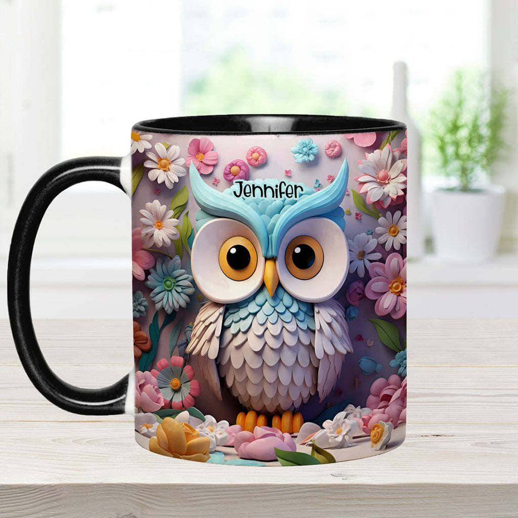 Cool Owl - Personalized Owl Accent Mug