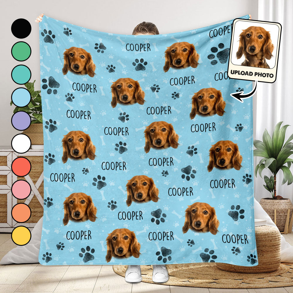 Colorful Pattern - Personalized Dog Blanket