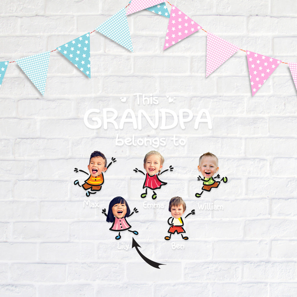 Discover This Grandpa Belongs To - Personalized Grandpa Decal