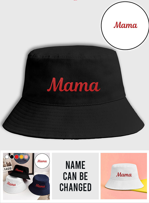 Custom Name - Personalized Mother Embroidered Bucket Hat