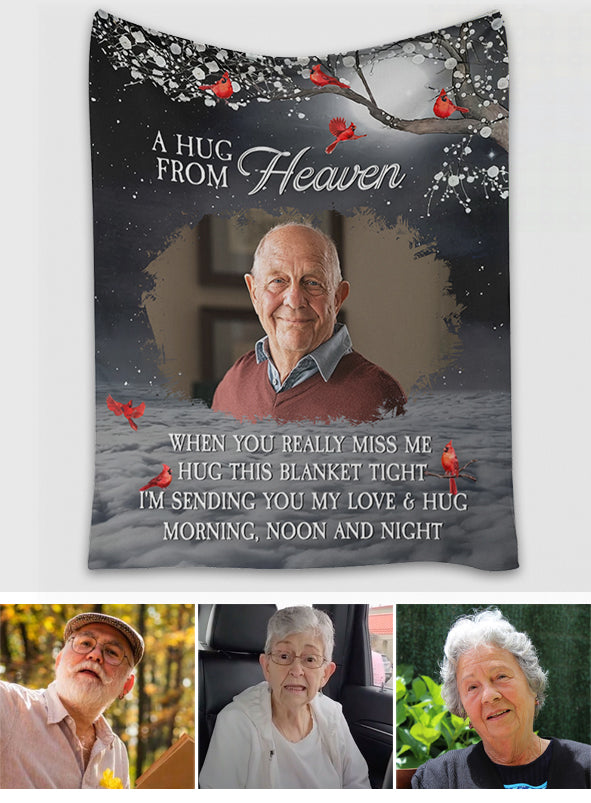 A Hug From Heaven - Personalized Memorial Blanket