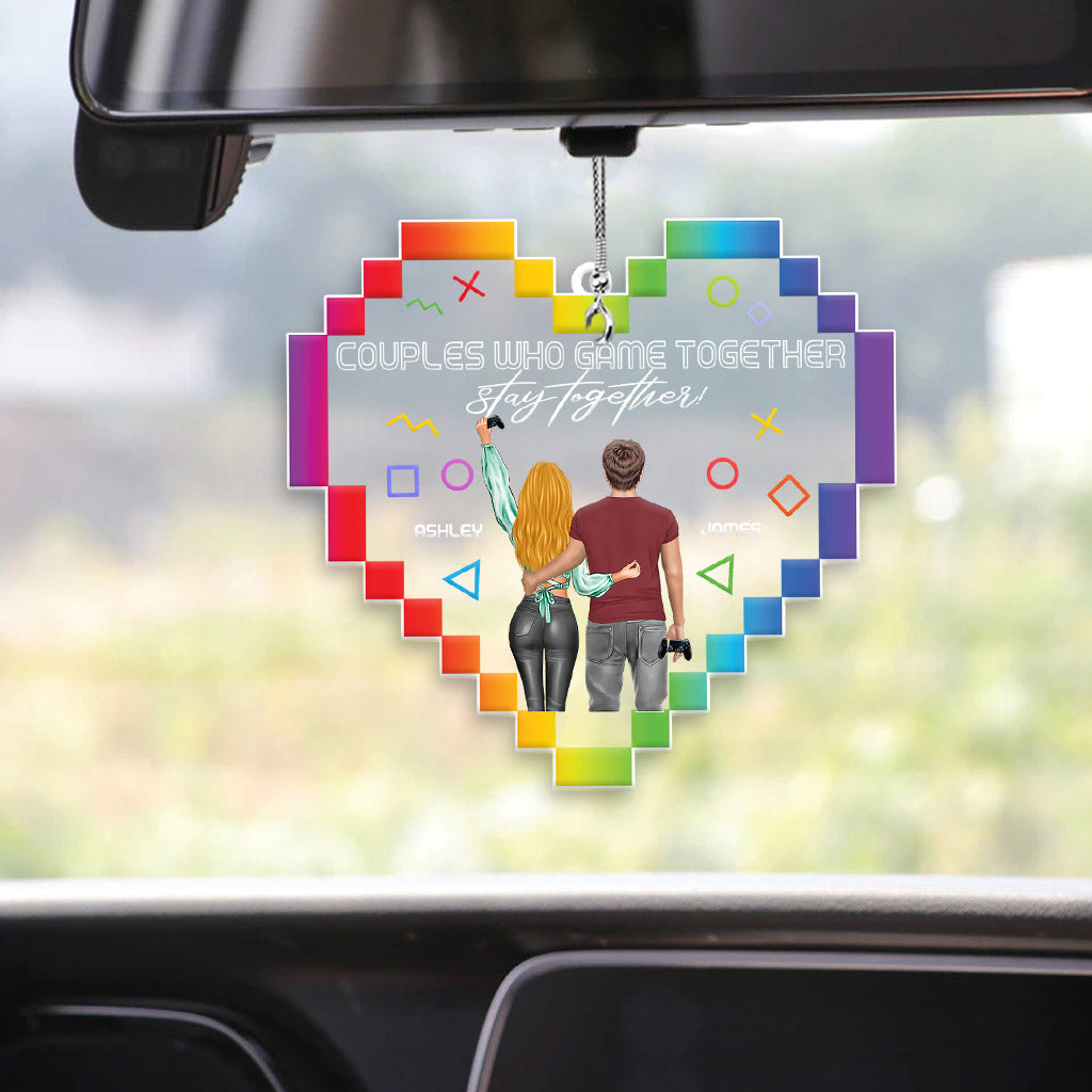 Couples Who Game Together Stay Together - Personalized Video Game Transparent Ornament